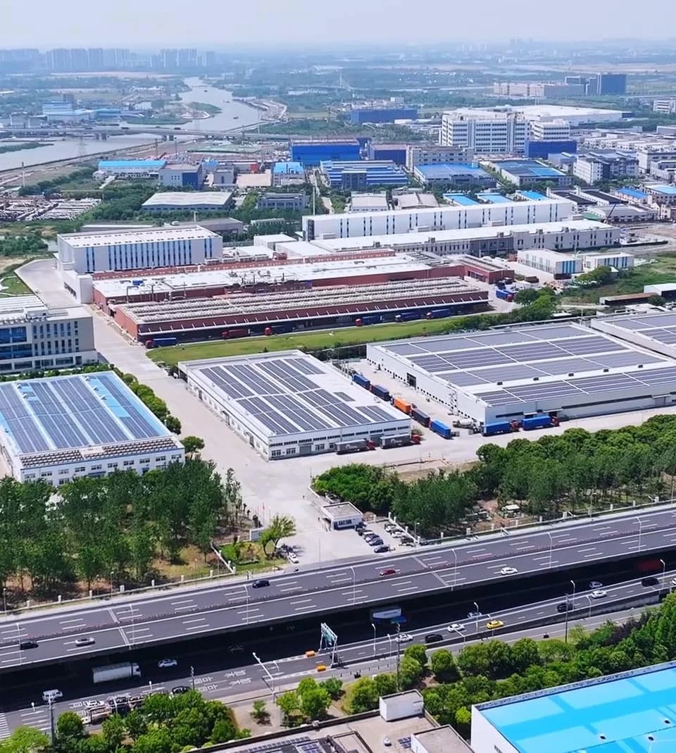 Lamipak industrial facility with solar panels