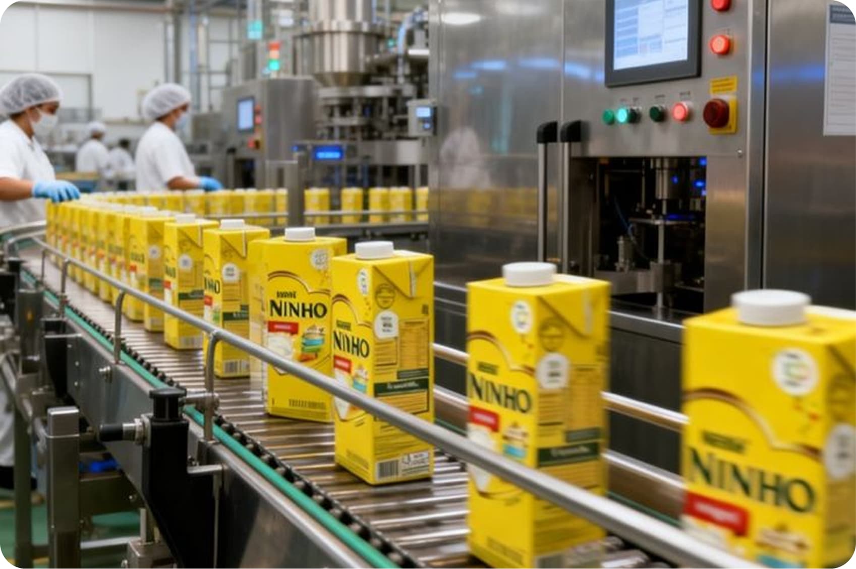 Technical Services - Production line with aseptic packaging